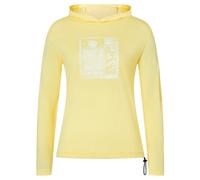 super.natural - Women's Stamp Light Print Hoodie - Sweat à capuche en mérinos - XL - chardonnay / fresh white