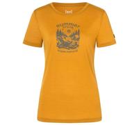 super.natural - Women's Summer Break Tee - Haut en mérinos - M - dried tobacco / cashmere grey melange