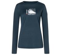 super.natural - Women's Super Mountain Bio Jersey L/S - Haut à manches longues - L - blueberry / various