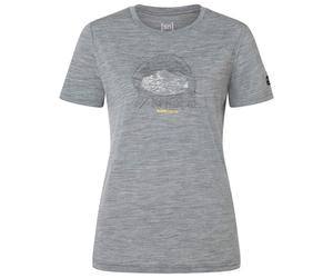 super.natural - Women's Tent View Tee - Haut en mérinos - M - cashmere grey melange / various