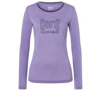 super.natural - Women's The Essential Logo L/S - Haut à manches longues - S - purple haze / mysterioso