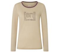 super.natural - Women's The Essential Logo L/S - Haut à manches longues - S - white pepper / peppercorn
