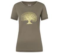 super.natural - Women's Tree of Knowledge Tee - Haut en mérinos - M - stone grey / gold