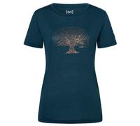 super.natural - Women's Tree of Knowledge Tee - Haut en mérinos - XS - blueberry / copper