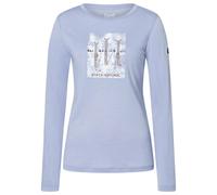 super.natural - Women's Triple Ski L/S - Haut manches longues en mérinos - S - forget me not blue / various