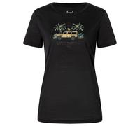 super.natural - Women's Tropicar Tee - Haut en mérinos - XS - jet black / various