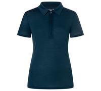 super.natural - Women's Zip Polo - Haut en mérinos - M - blueberry