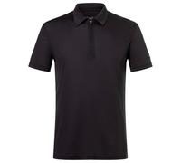 super.natural - Zip Polo - Haut en mérinos - XXL - jet black