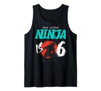Super Ninja Fête Ses 6 Ans Anniversaire Arts Martiaux Débardeur