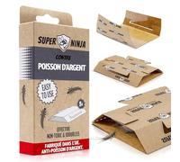 Super Ninja Piège à Poissons d’Argent - 3 Pièces, Anti Poisson d’Argent avec Attractif Intégré, Inodore et Non Toxique, Trappes pour Salles de Bain, Cuisines et sous-sols, Jusqu’à 3 Mois d’Efficacité
