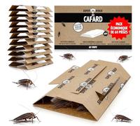 Super Ninja Pieges à Cafards Collants, Produit Anti Cafard, Lot de 60