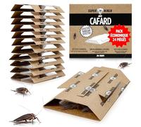Super Ninja Piège à Cafards - 24 Pièges à Cafards - Solution de Lutte Contre Les Cafards, Hautement Efficace et Écologique - Efficace Jusqu'à 3 Mois, Insectes