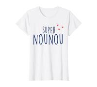 Super Nounou Cœurs Cadeau Nourice Garde Enfants T-Shirt