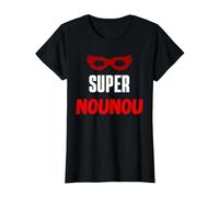 Super Nounou T-Shirt, Femme, Noir, XXL