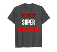 Super Nounou T-Shirt, Homme, Chiné Foncé, 3XL