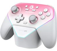 Super Nova Multiplatform Game Controller \U2013 2.4g Wireless For Pc/Switch/Ios/Android \U2013 Hall Effect Joystick & Triggers, 1000hz Polling, Magnetic Faceplate, Rgb Lighning,Charging Dock (Rose)