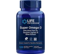 Super oméga-3 EPA/DHA avec lignanes de sésame et extrait dolive - 120 softgels