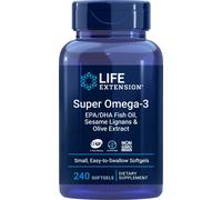Super oméga-3 EPA/DHA avec lignanes de sésame et extrait dolive - 240 softgels