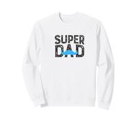 Super Papa, Cadeau de fête des pères, Moustache Papa Sweatshirt
