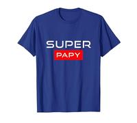 Super Papy Humour Idee Cadeau Fête des Grands-Pères Original T-Shirt, Homme, Bleu Royal, XXL
