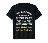 Super papy mécanicien humour mécanique homme humoristique T-Shirt