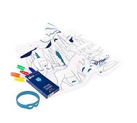 SUPER PETIT - Set De Table À Colorier - Boreal - 5 Feutres Et Bracelet Fournis - Facile à Nettoyer - Réutilisable - Antibactérien - À Partir De 3 Ans