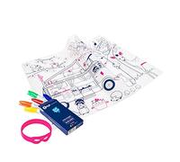 SUPER PETIT - Set De Table À Colorier - Dream Van - 5 Feutres Et Bracelet Fournis - Facile à Nettoyer - Réutilisable - Antibactérien - À Partir De 3 Ans