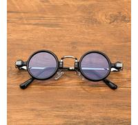 Super Petites Mini-Lunettes, Lunettes De Soleil Rétro Steampunk, Verres en Métal Rond, Protection Uv400, Lunettes pour Hommes Rétro, Adaptés Au Tir De La Rue, à La Marche, Au (Color:ré)