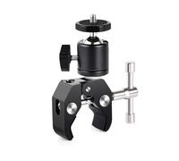 Super Pince avec Mini rotule 360 °, Support à dégagement Rapide, de trépied, Clip vis 1/4 for Appareil Photo DSLR(B)