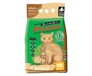 Super Pinio Sac de litière Granules de Bois sans Parfum 10 l