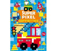 Super pixel - Gommettes - Véhicules - Livre de gommettes pixels - Dès 5 ans