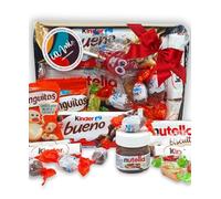 Super Plateau Chocolat Kinder - Conguitos. +15 unités. Le Cadeau pour Communions, Mariages, Baptêmes, Anniversaires. Pack de Chocolats Kinder - Conguitos - Kinder Bueno [IAMI]