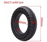 Super Pneu Solide En Nid D'abeille 10x2.50, Pneus Sans Chambre À Air 10x2.5, Roues Épaisses À Double Nid D'abeille Pour Scooter Électrique, Planche À Roulettes