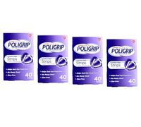Super Poligrip Comfort Seal Denture Adhesive Strips, 40-Count Boxes (Pack de 4) by Super Poly-Grip