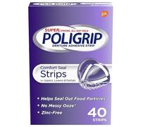 Super - Poligrip Confort Bandes De Joint Adhésif Dentier - 40 Bandes