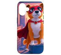 Super Pooch, Mignon toutou, Super héros Coque pour iPhone 16