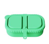 Super pratique ! Récipient à goûter à double compartiment en silicone dans une variété de couleurs, parfait pour les réunions de famille et les voyages en plein air. Kjw861 (C, taille unique)