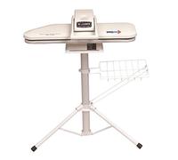Super Premier double-size Presse à repasser par speedypress avec support ; 2 moitiés votre temps de repassage. 38 Jets de Vapeur, 1600 W sans. Accessoires inclus : une housse et coussin en mousse et feutre, appuyant sur, bouteille de remplissage, vaporisateur et instructions