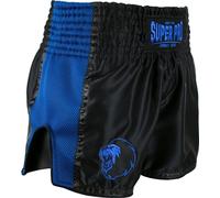 Super Pro Combat Gear Thai- und Kickboxing Short Brave Schwarz/Blau-S