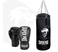 Super Pro Unisexe - Ensemble de punchbag pour Adulte Noir/Blanc 90 cm