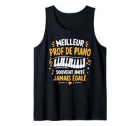 Super Professeur de Piano Humour Meilleur Prof de Piano Débardeur