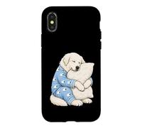 Super Pyrénées Dormant dans Un Pyjama Mignon pour Chien Coque pour iPhone X/XS