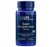Fraction R de l'acide alpha-lipoïque 240 mg 60 gélules végétales LIFE Extension