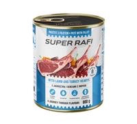 Super Rafi à l'agneau et aux cœurs de dinde pour chien, 800 g
