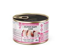 SUPER RAFI Mini nourriture humide pour chiens de petites races à la dinde et au foie de lapin 185 g
