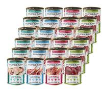 SUPER RAFI Mix de saveurs nourriture humide pour chien 24x400g