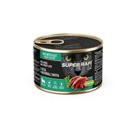 SUPER RAFI nourriture humide pour chats stérilisés à l’oie et au foie de dinde 185 g