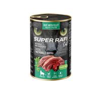 SUPER RAFI nourriture humide pour chats stérilisés à l’oie et au foie de dinde 400 g
