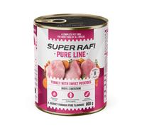 SUPER RAFI Pure Line nourriture humide pour chien à la dinde et aux patates douces 800 g