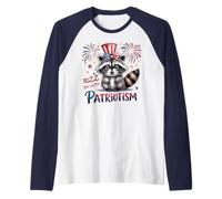 Super RIZZ'EM avec PATRIOTISME Raccoon I Put Tism Dad Manche Raglan
